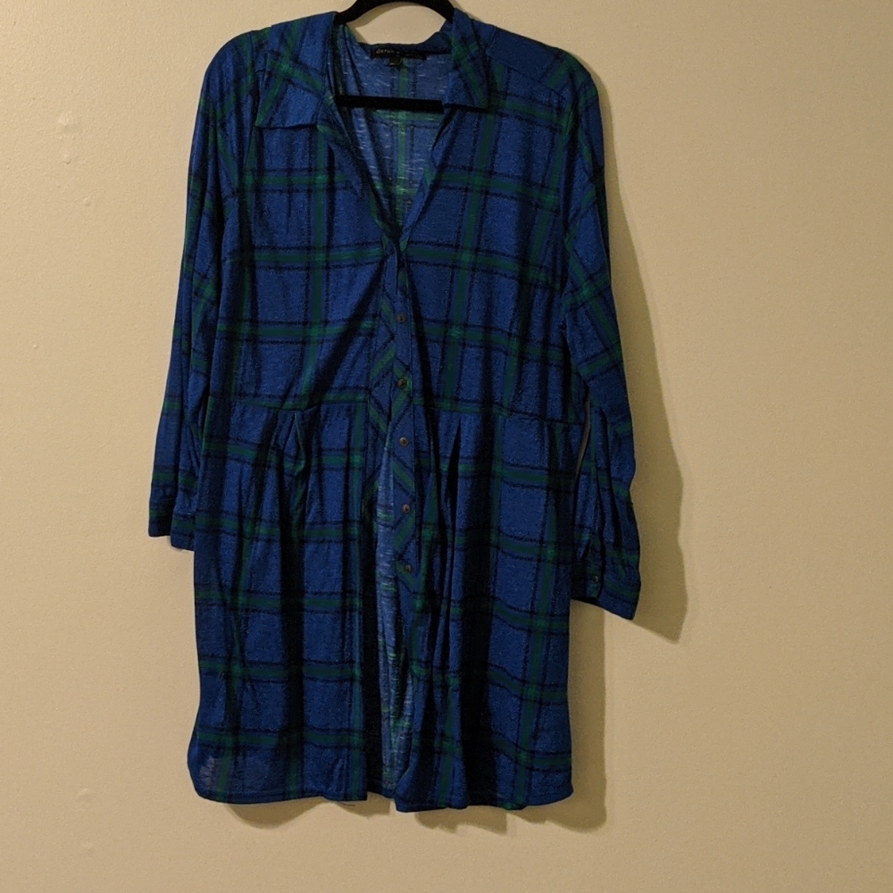 Beautiful deep blue tunic/cover top